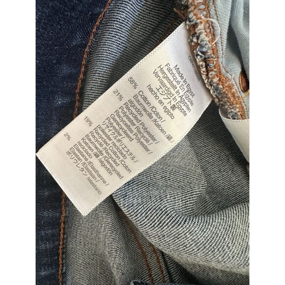 Madewell Kick Out Crop Jeans Lenoir Dark Wash Flare Denim size 27 - Picture 10 of 13